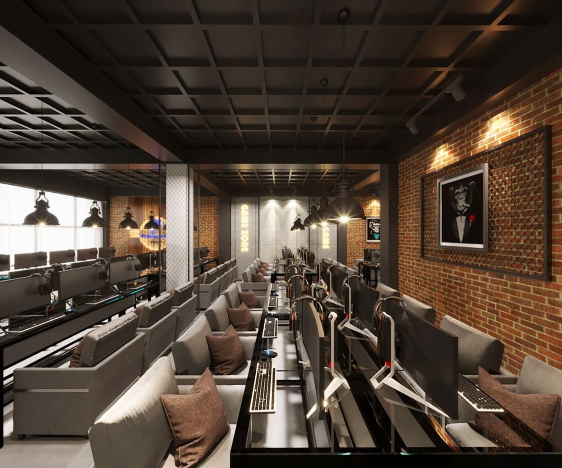 Thiết kế Coffee & Office xanh tạo không gian làm việc mở 8 du an thiet ke coffee office xanh 15