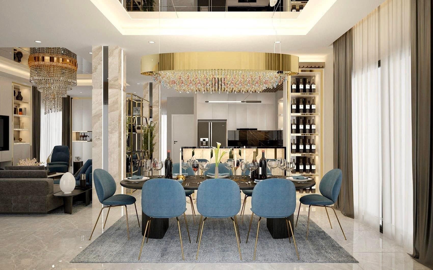 Thiết kế nội thất nhà ở phong cách hiện đại Luxury 7 thiet ke noi that nha o luxury 2