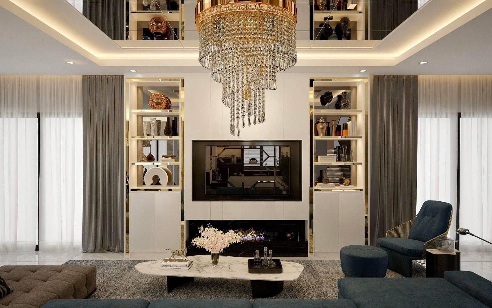 Thiết kế nội thất nhà ở phong cách hiện đại Luxury 2 thiet ke noi that nha o luxury 3